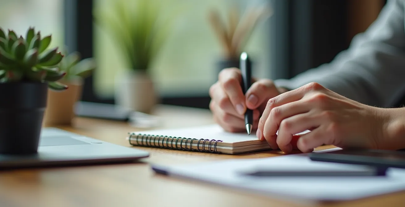 Espace de travail moderne dans une entreprise d'économie sociale montrant l'équilibre vie professionnelle