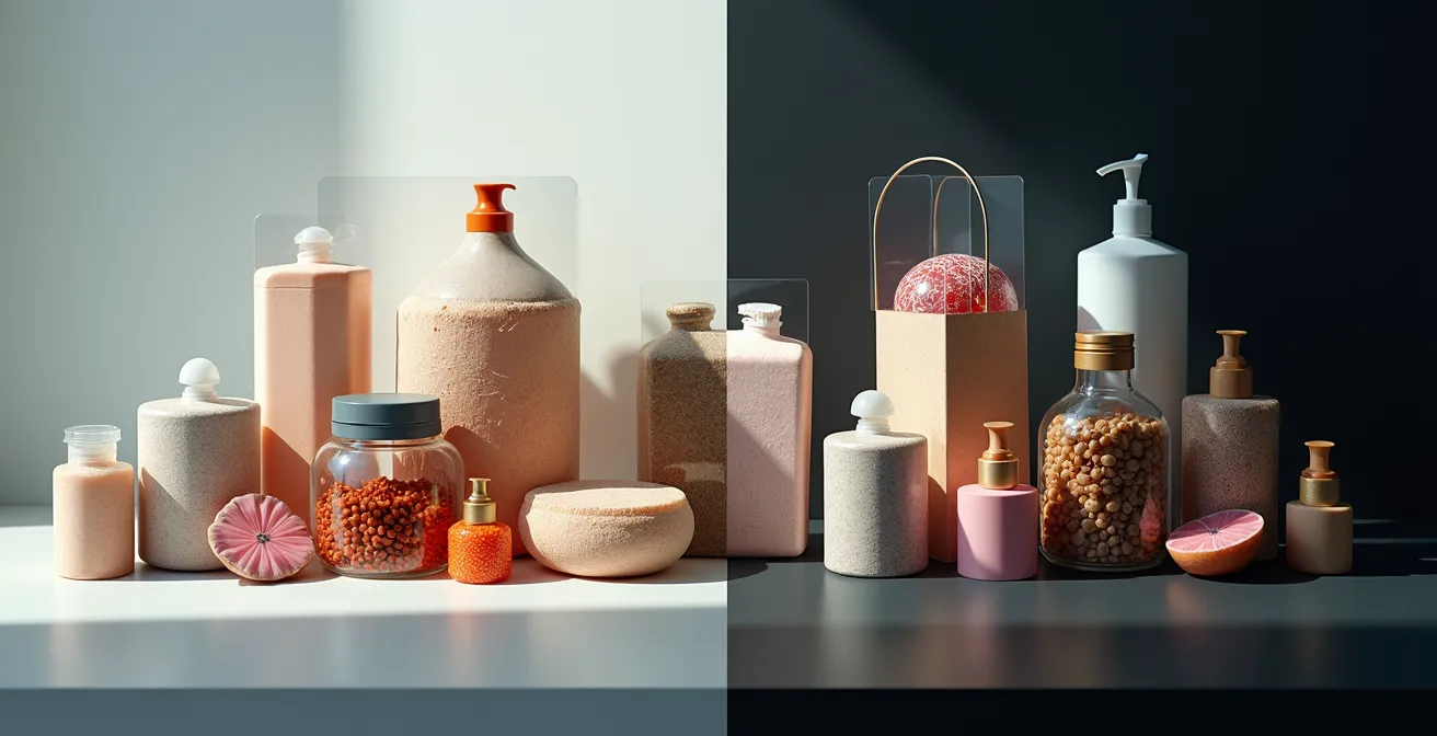 Comparaison visuelle des taxes entre Europe et Québec représentée par des objets du quotidien