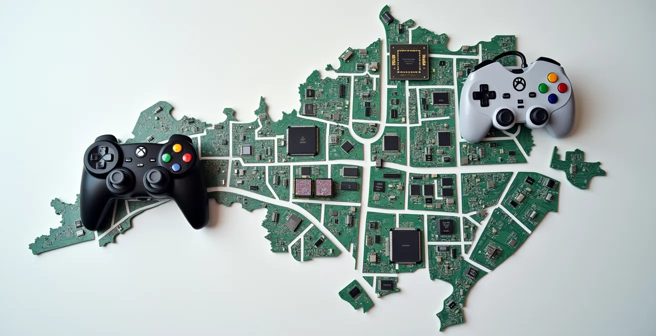 Carte stylisée des quartiers tech de Montréal avec leurs spécialisations sectorielles